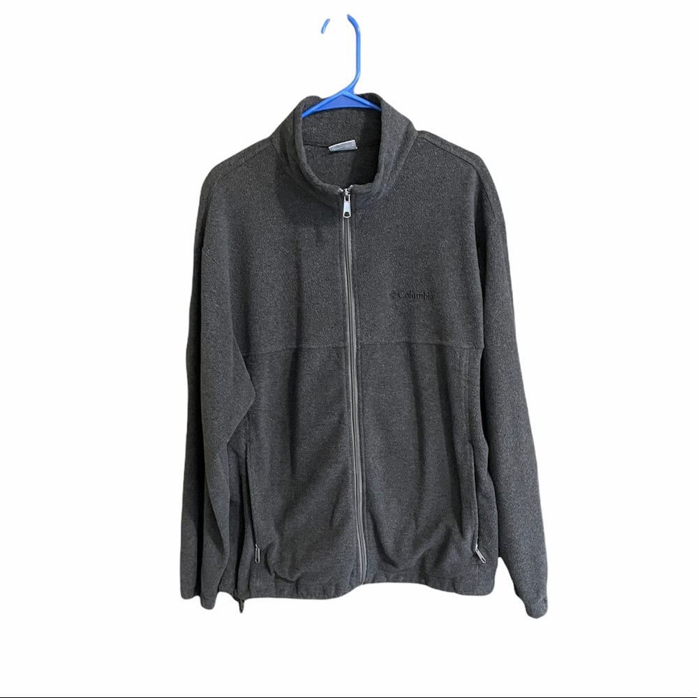 Columbia Gray Zip Up Jacket Large